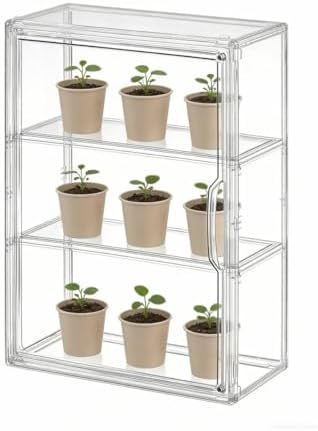 Mini Greenhouse for Indoor, Green House with Magnetic, 14”x10.5”x5.5” by Unknown