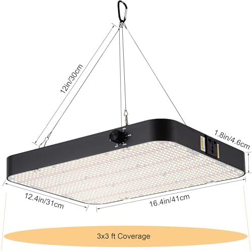 FECiDA Dimmable LED Grow Tent Light for 2x4 3x3 ft Coverage - Image 7