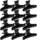 Ondder Hair Clips for Styling Sectioning Black Butterfly Hair Clips Clamps Claws Pro Salon Hair Clips for Cutting, Styling, Sectioning, Coloring Hair styling Clips Butterfly Clips Hair Accessories for by Ondder