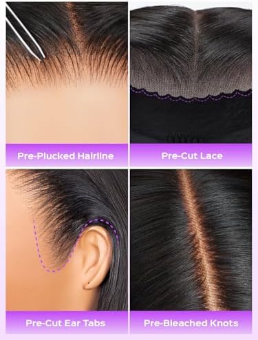 22 Inch 13x6 Lace Front Wigs Human Hair Glueless Straight - Image 6