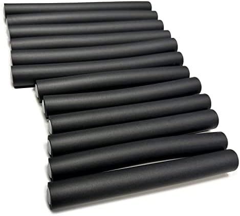 My Beauty Spot Flexi Rods Foam Hair Rollers 3/4" 5/8" and 1" Diameter Professional Salon Quality 12 Pcs Rubber Hair Rollers for Long, Medium and Short Hair (Grey) - Image 7
