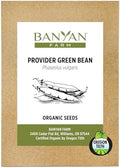 Banyan Botanicals Organic Green Bean Seeds – Provider Heirloom Green Bean Seeds – Early-Producing, Tender, and Crisp – 100 Count – Open Pollinated Non-GMO Easy to Grow by BanyanBotanicals