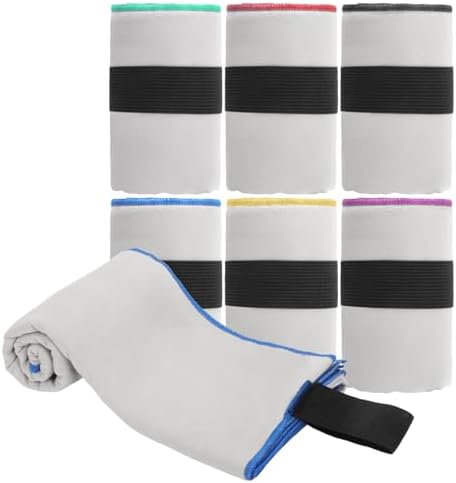 6 Pack Sweat Towels for Workout Quick Dry Microfiber Gym Towel Men Women Fitness Gear for Sports Exercise Tennis Yoga Running Cycling Hiking Towel(6 Pack(Grey)) - Image 4