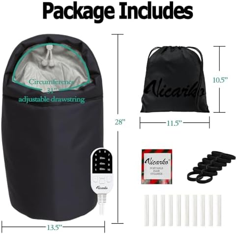 VICARKO Hair Steamer Cap for Deep Conditioning and Natural Hair Home Use - Image 6
