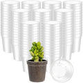 Yaomiao 80 Pcs 3 Inch Clear Nursery Pots with Drainage Holes by Yaomiao