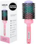 UREELIN Round Brush for Blow Out - 2.1 Inch Large Nano Thermal Ceramic & Ionic with Boar Bristles - Salon Blow Drying Hair Brush for Drying,Volumizing, Curling, Shine & Smooth Styling by UREELIN