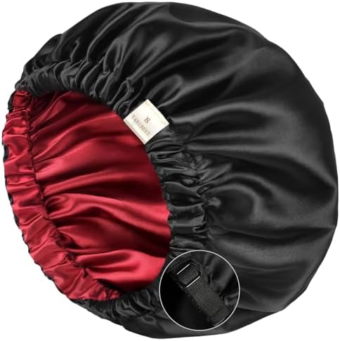 YANIBEST Satin Bonnet for Sleeping Women Men, Adjustable Hair Bonnet by yanibest