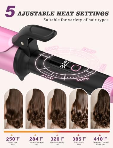 Large Barrel Curling Iron 2 Inch,Dual Voltage with European Plug Adapter - Image 2