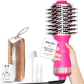 Dual Voltage One Step Mini Hot Air Brush Styler & Dryer for Europe Travel by HairTrends