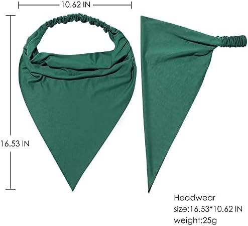Vercret Hair Scarf Headband for Women,Boho Bandana Pretied Elastic Kerchief - Image 4