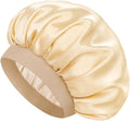 Satin Silk Bonnet for Hair, Double Layer Sleep Cap for Men & Women by Doitory