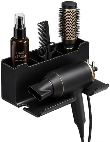 Hair Dryer Holder Wall Mounted, Blow Dryer Holder, Hair Tool Organizer by Unknown