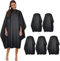 Black Professional Barber Cape Waterproof Hair Salon Cape with Metal Snap Closure Hair Cutting Cape by BSFHH