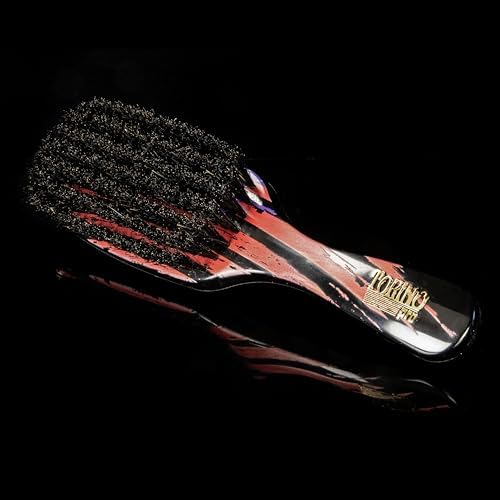 Torino Pro Wave Brush #255-7 Row Extra Soft bristles Shower brush -100% Pure Boar Bristles - Great for laying down your 360 Waves - Image 4