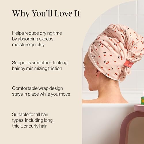 Kitsch XL Microfiber Hair Towel Wrap for Women - Image 5