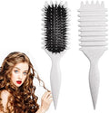 Curly Hair Brush,Curl Defining Brush,Hair Brush for Combing and Shaping,Reduce Pulling and Curl Separation For Defined Curls(off white) by SMARTBEST