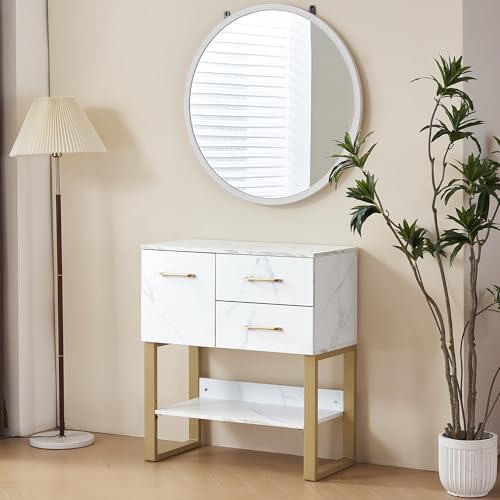 BarberPub Styling Station, Wall Mount Storage Cabinet 3185 (White) - Image 2