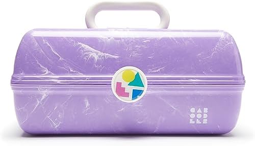Caboodles On-The-Go Girl Retro Case, Lavender Marble, 13x8x5.75 Inch (Pack of 1) by Caboodles