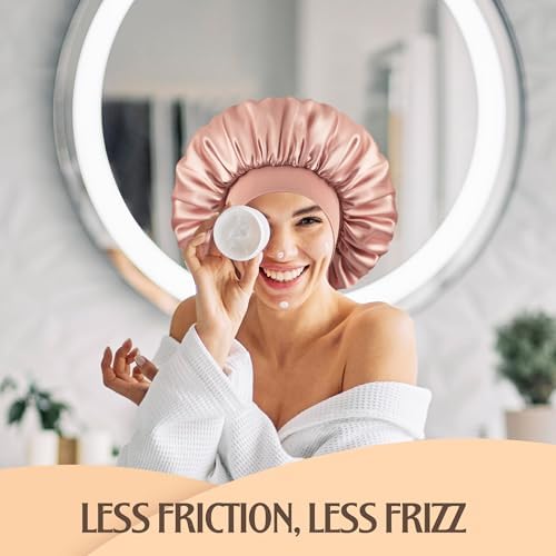 VarCozy Satin Bonnet for Sleeping, Double Layer Hair Bonnets for Women - Image 5