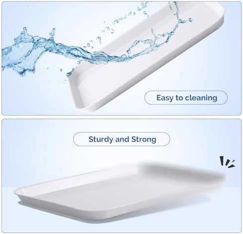 JMU 20 Pcs White Dental Procedure Trays Flat Trays Size B 13.25" X 9.75" - Image 5
