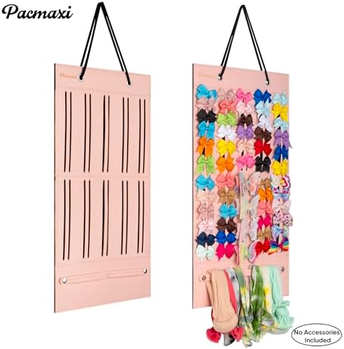 PACMAXI Baby Girl Hair Bows Holder, Hair Clips Storage Hanger For Ribbons - Image 2