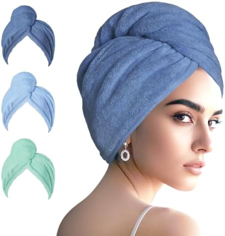Microfiber Hair Drying Towel Wrap,Hair Turbans Towel for Wet Hair by Unknown
