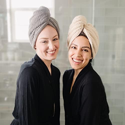 ROLSHOL 4 Pack Extra Large Microfiber Hair Towel Wraps for Women - Image 5
