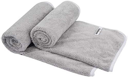 KinHwa Bathroom Hand Towels, Microfiber Face Towels, 16x30 Inch, 2 Pack by KinHwa