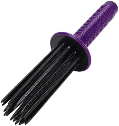 GOWENIC Curling Roll Comb, Non Slip Grip Hair Fluffy Styling Curler, Volumizing Styling Tool for All Hair Type, Purple, Curling Comb for Curly - Image 6