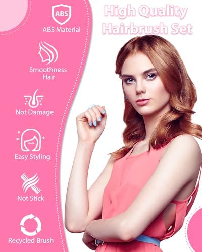 Boar Bristle Hair Brush, 3Pcs Slick Back Brush - Hair Styling Products - Image 3