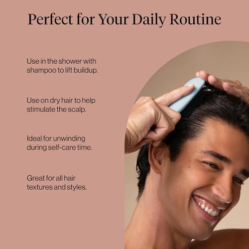Kitsch Scalp Renewal Brush - Hairbrush Scalp Massager - Haze Blue - Image 7