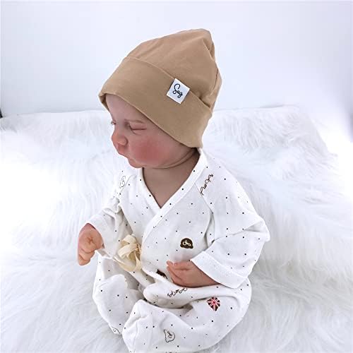 Jersey Beanie Hat for Newborn Baby Boys Girls Silky Satin Lined Hats Bonnet Toddler Infant Little Kids Beanies Caps - Image 5
