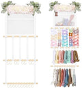 POVETIRE Headband Holder Hair Bows Organizer for Girls, Hair Accessories Display Storage Wall Hanging Decor for Baby Nursery Toddler baby Room Base by POVETIRE