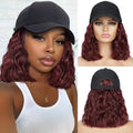 HANYUDIE Hat Wig for Women Wig Cap with Curly Hair Extensions Hat with Hair Wave Adjustable Baseball Cap Wigs by HANYUDIE