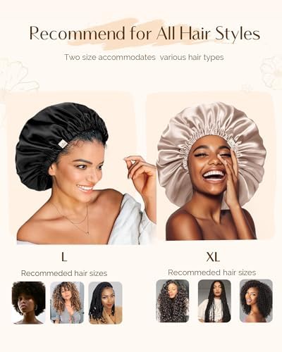 YANIBEST Satin Bonnet for Sleeping Women Men, Adjustable Hair Bonnet - Image 4