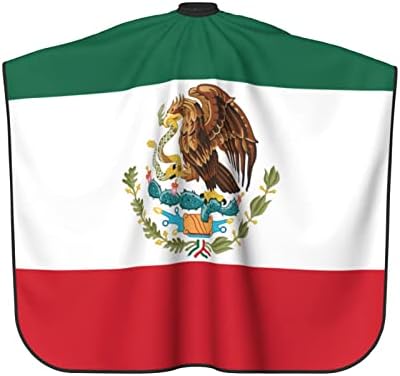 Mexican Flag Barber Cape - Hair Cutting Cape Apron for Clients - Men & Women - Image 3