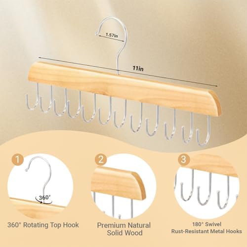 Foldable Hair Extension Hanger Braiding Rack, Rotating Wood Holder, Multi-Hook for Storing Washing Coloring - Image 2
