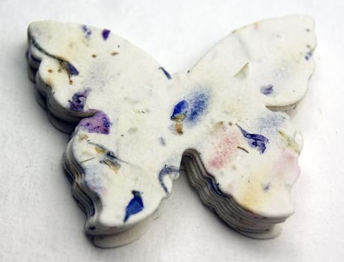 Wildflower Seed Paper Butterfly Shape - Large 3" - Set of 24 (45s Purple Recycled) - Image 3