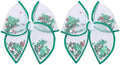 2pcs 4" Christmas Tree Shaker Bows Hair Clips for Girls Women Green Mesh Tulle Fable Hair Bow Alligator Barrettes Kids Teen Toddler Holiday Party Dress Decoration Accessory Xmas Gift by Miroksh