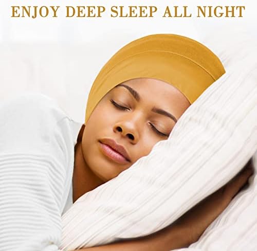 Fittia Satin Lined Sleep Bonnet, Adjustable Non-Slip Cap For Locs, Medium - Image 3