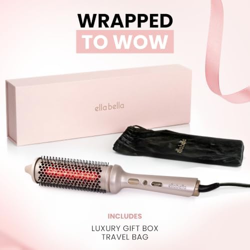 ELLA BELLA® Heated Round Thermal Styling Brush with Infrared, 1.5" Barrel - Image 6