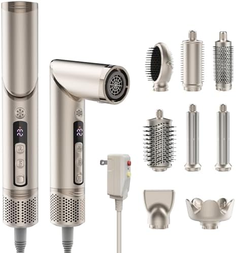 Hot Air Styler & Blow Dryer Brush, Multi Hair Styler for Curls & Volume by Unknown