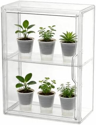 Mini Greenhouse for Indoor, Green House with Magnetic, 14”x10.5”x5.5” - Image 7