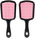 Detangling Brush for All Wet or Dry Hair Types, Pain-Free Brushing Durable, DuoFlex Anti-Static Bristles, Lightweight Handle, Vented Wave UltraFlex Hair Brush(Rose Dark Pink) by SUPHOUSE