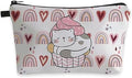 Deanfun Small Makeup Case - Cute and Waterproof Cosmetic Bag for Women(Rainbow, Cat, Cake D5-56370) by Deanfun