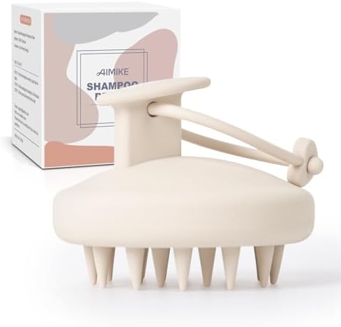 AIMIKE Scalp Massager Shampoo Brush, Soft Silicone Scalp Scrubber by AIMIKE