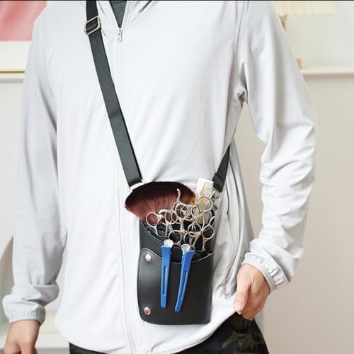 Scissor Bag, faux Leather Salon Barber Professional Scissors Holster - Image 7
