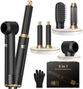 OKWRAP 5-in-1 Blow Dryer Brush, Hot Air Styler with Auto-Wrap Curlers by OKWRAP