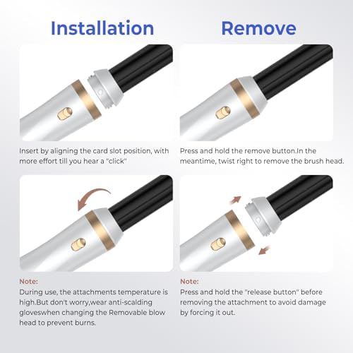 5 in 1 Blow Dryer Brush, Hair Dryer Brush Set Upgrade Hot Air Brush - Image 6