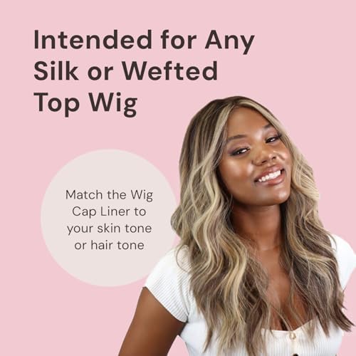 MILANO COLLECTION WiGrip Comfort Band with 9 Pack Nylon Wig Cap Liners Combo, Non-Slip Velvet Wig Grip Band & 9 Elastic Caps, Adjustable, One Size Fits All, Black - Image 4